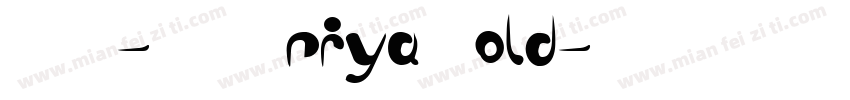 GIST-TLOTPriya Bold字体转换
